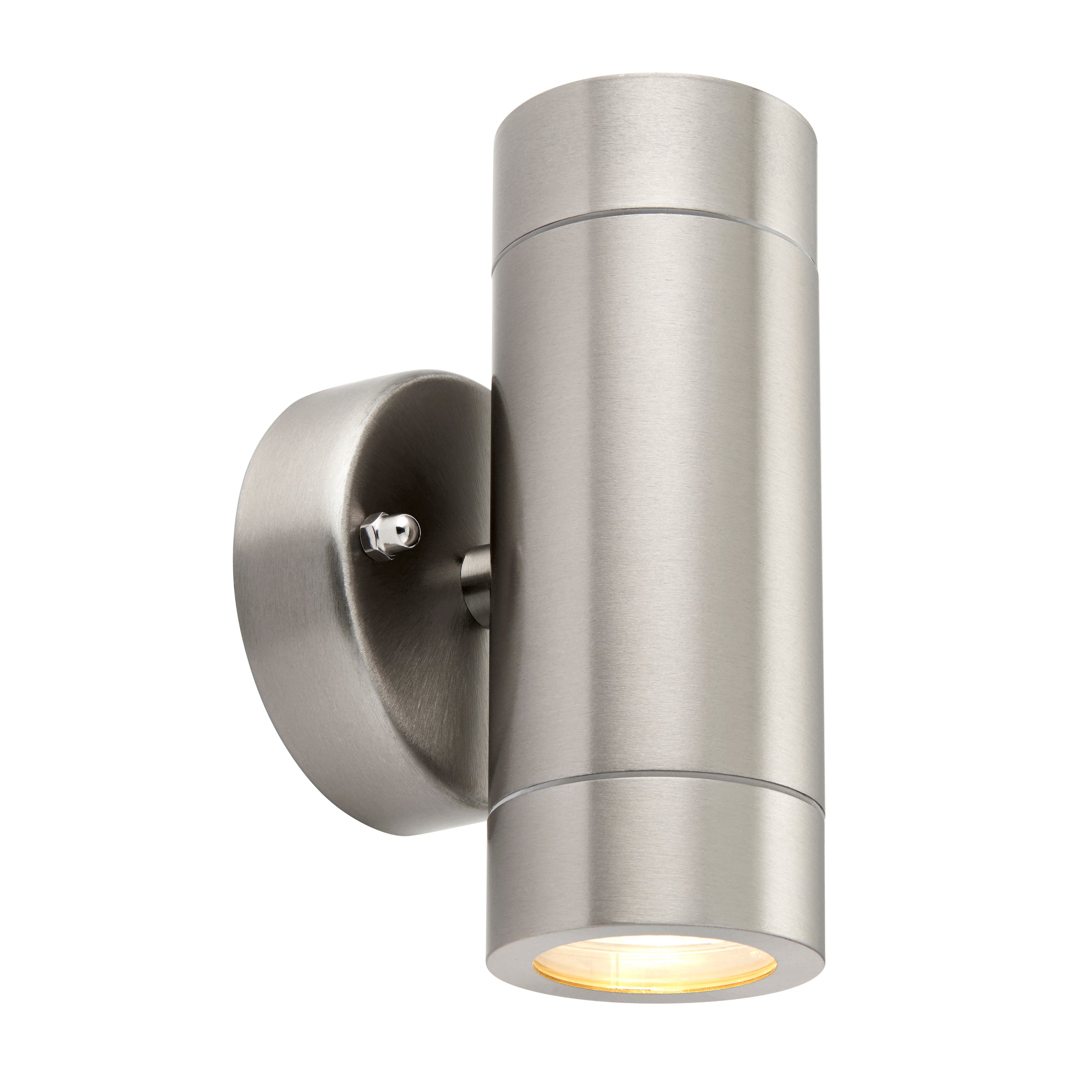 Saxby Lighting Palin 2lt Wall IP44 - Stainless Steel 13802