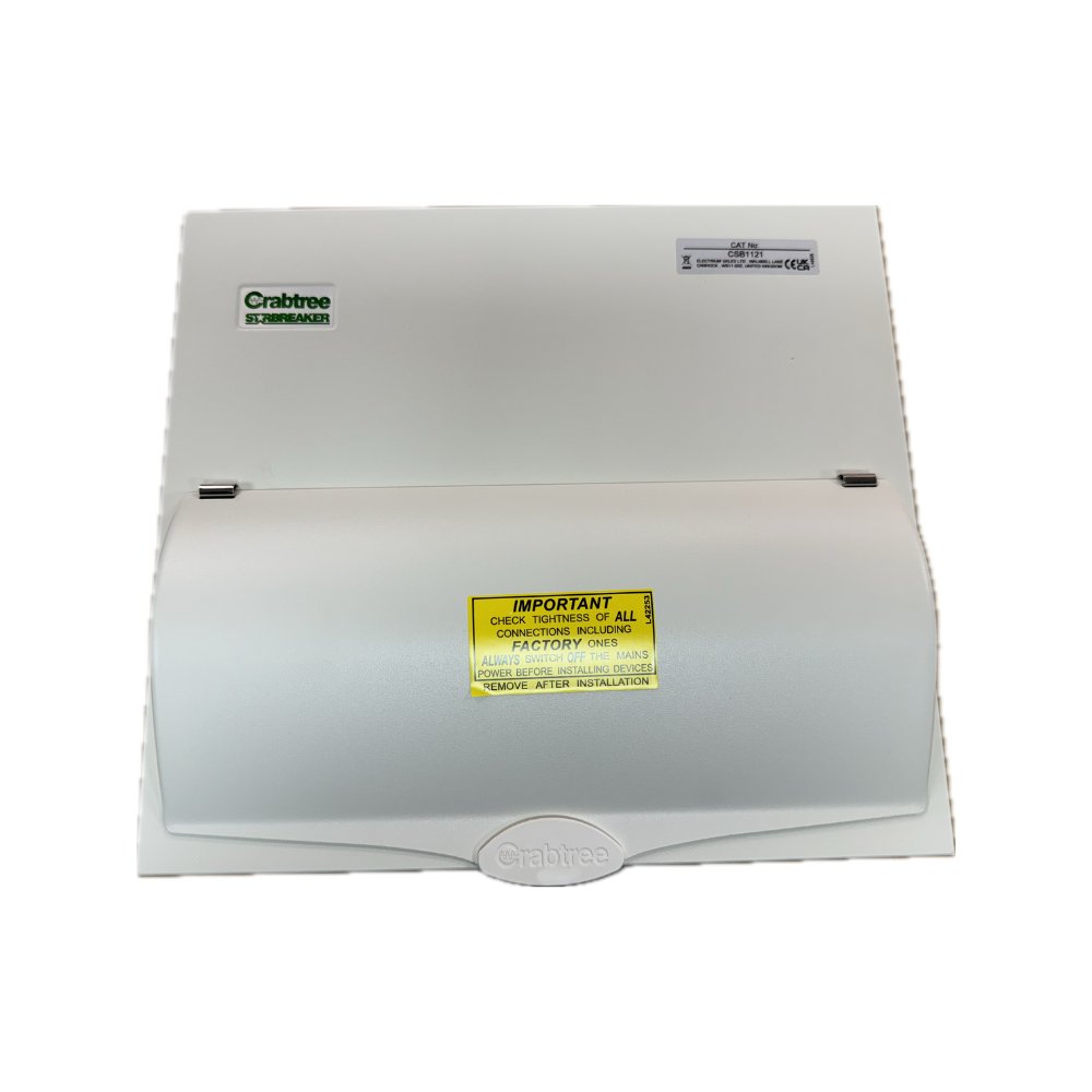 Crabtree Starbreaker 12 Way Metal Clad Consumer Unit with SPD & 8 RCBO's CSB1121