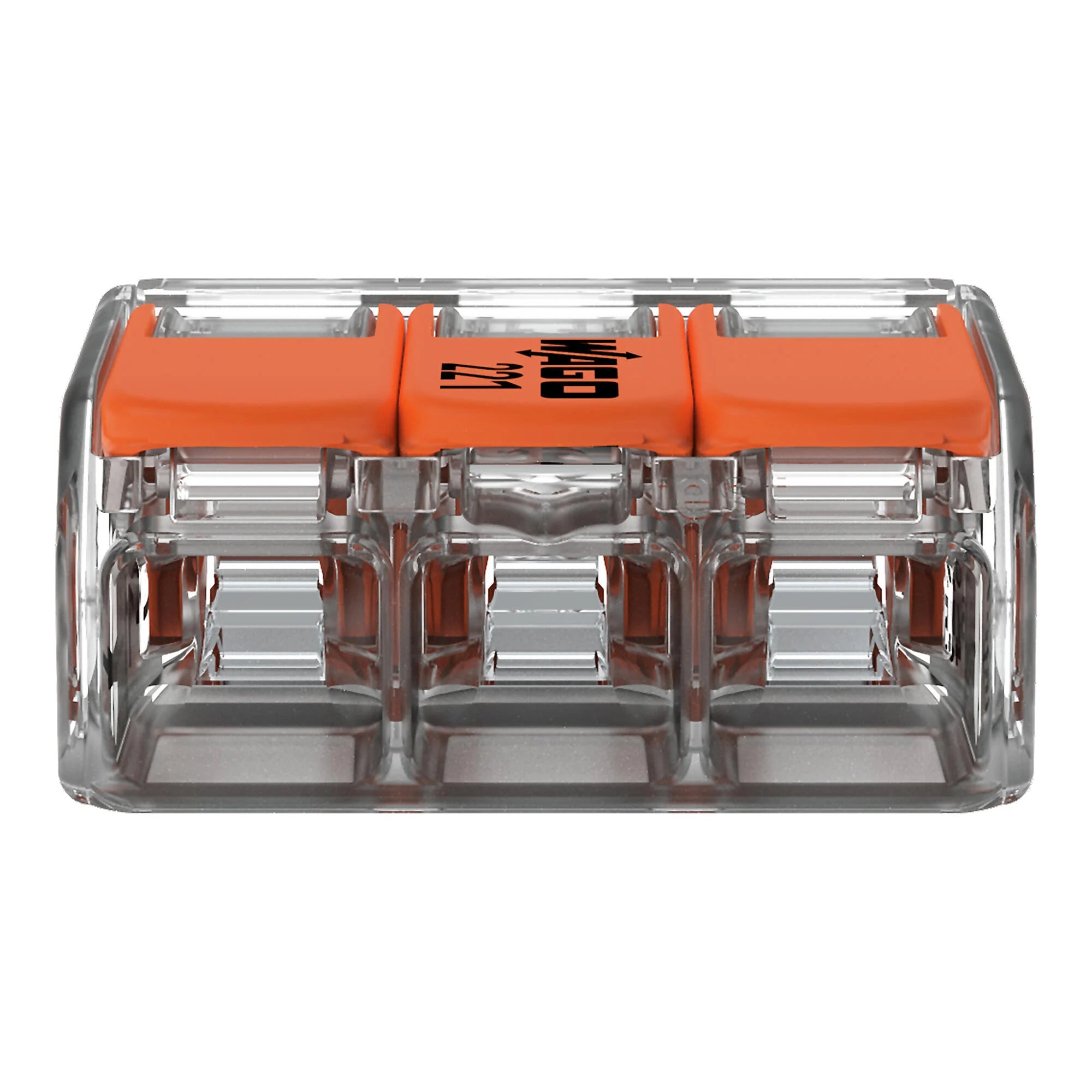 Wago 32A 3-Way Lever Connector 50 pack - 221-413