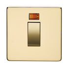 Crabtree Platinum Polished Brass 45A Double Pole Switch 7015/3PB
