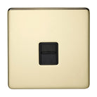 Crabtree Platinum Polished Brass Slave Telephone Socket 7783/PB