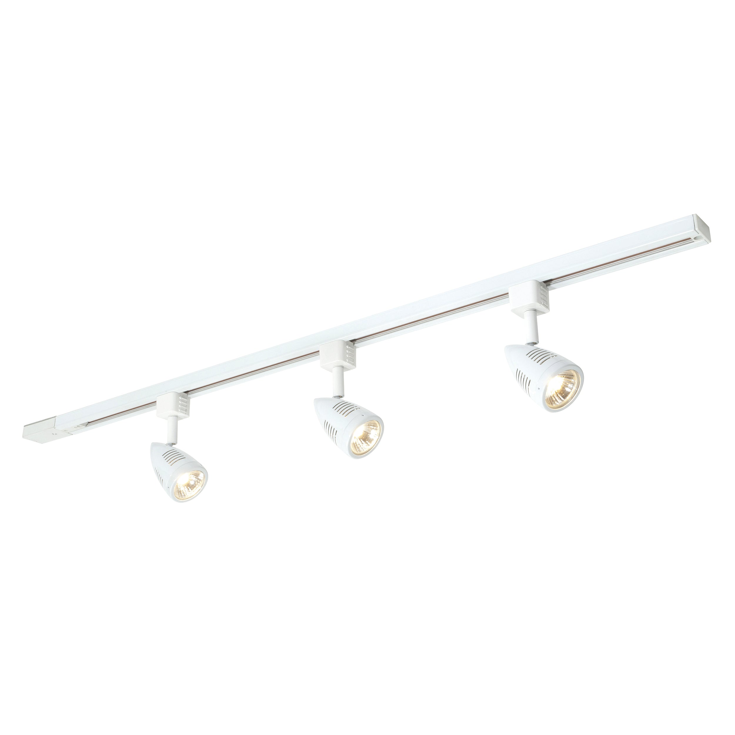 Saxby Lighting Bullett 3lt Spot & 1M Track Kit - Gloss White 48024