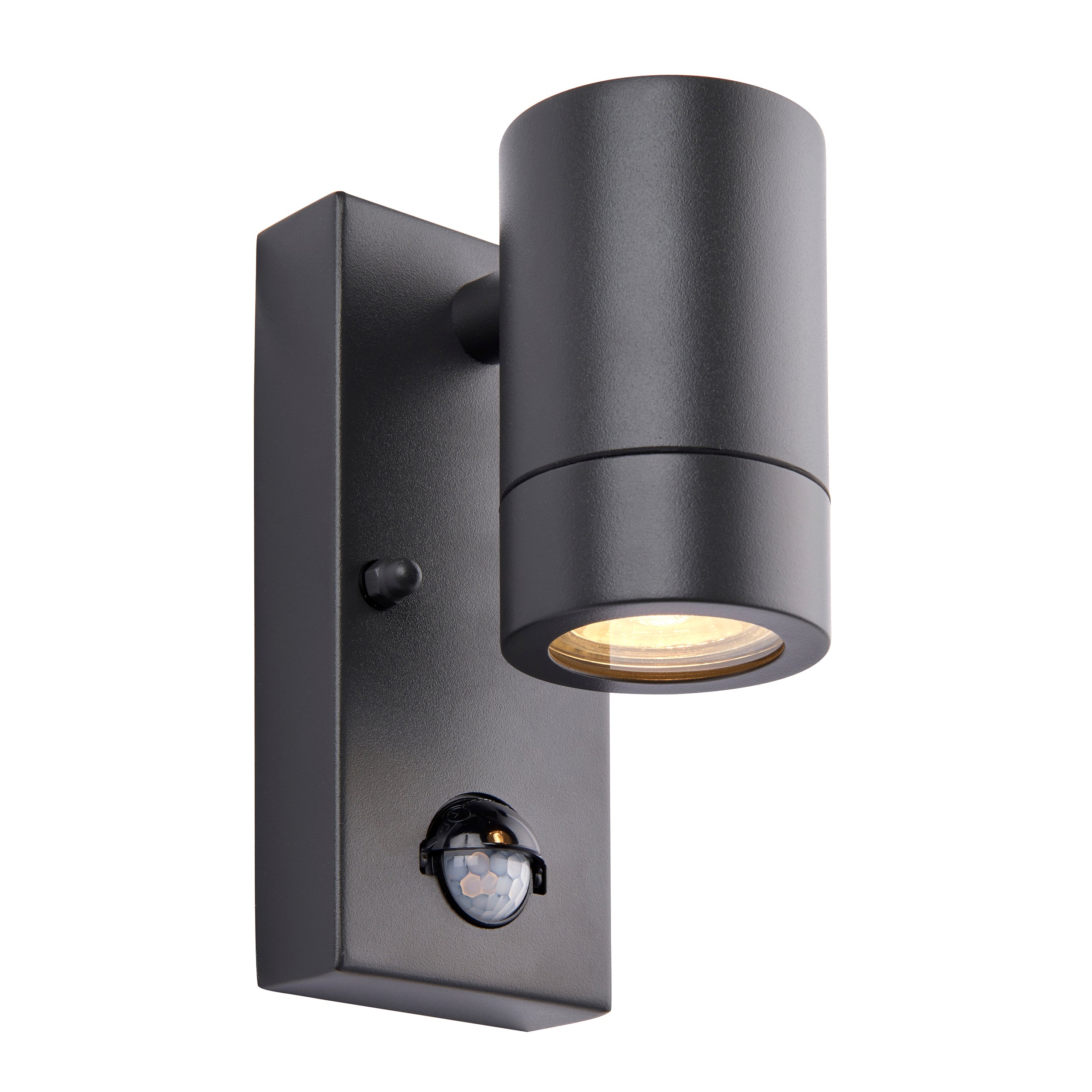 Saxby Lighting Palin PIR 1lt Wall IP44 - Anthracite Grey 75099