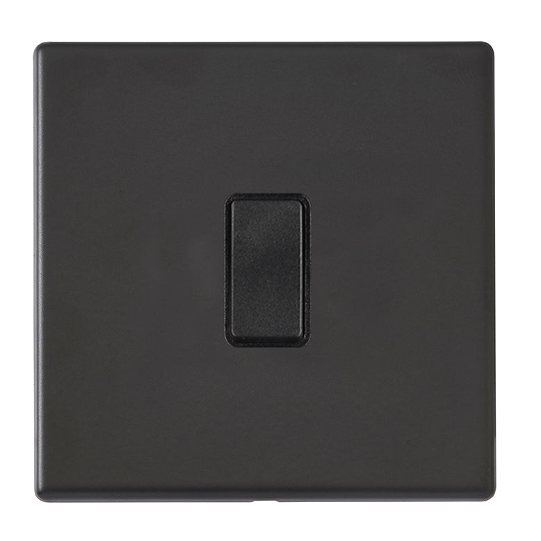 Hamilton Hartland G2 Matt Black 1g 10AX Intermediate Switch BL/BL 7G2MBR31BL-B