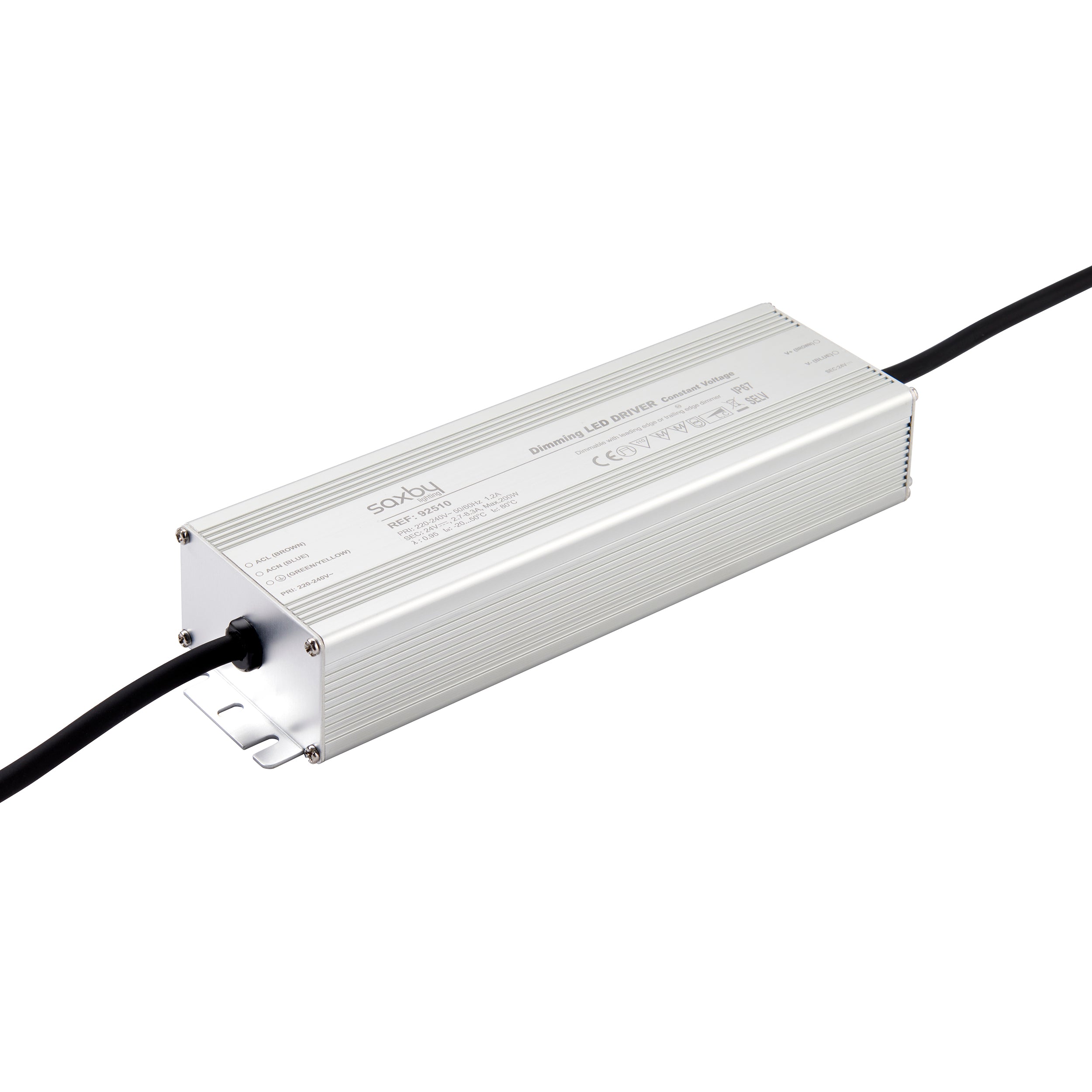 Saxby Lighting LED Driver Constant Voltage IP67 24V 200W Dimmable 92510