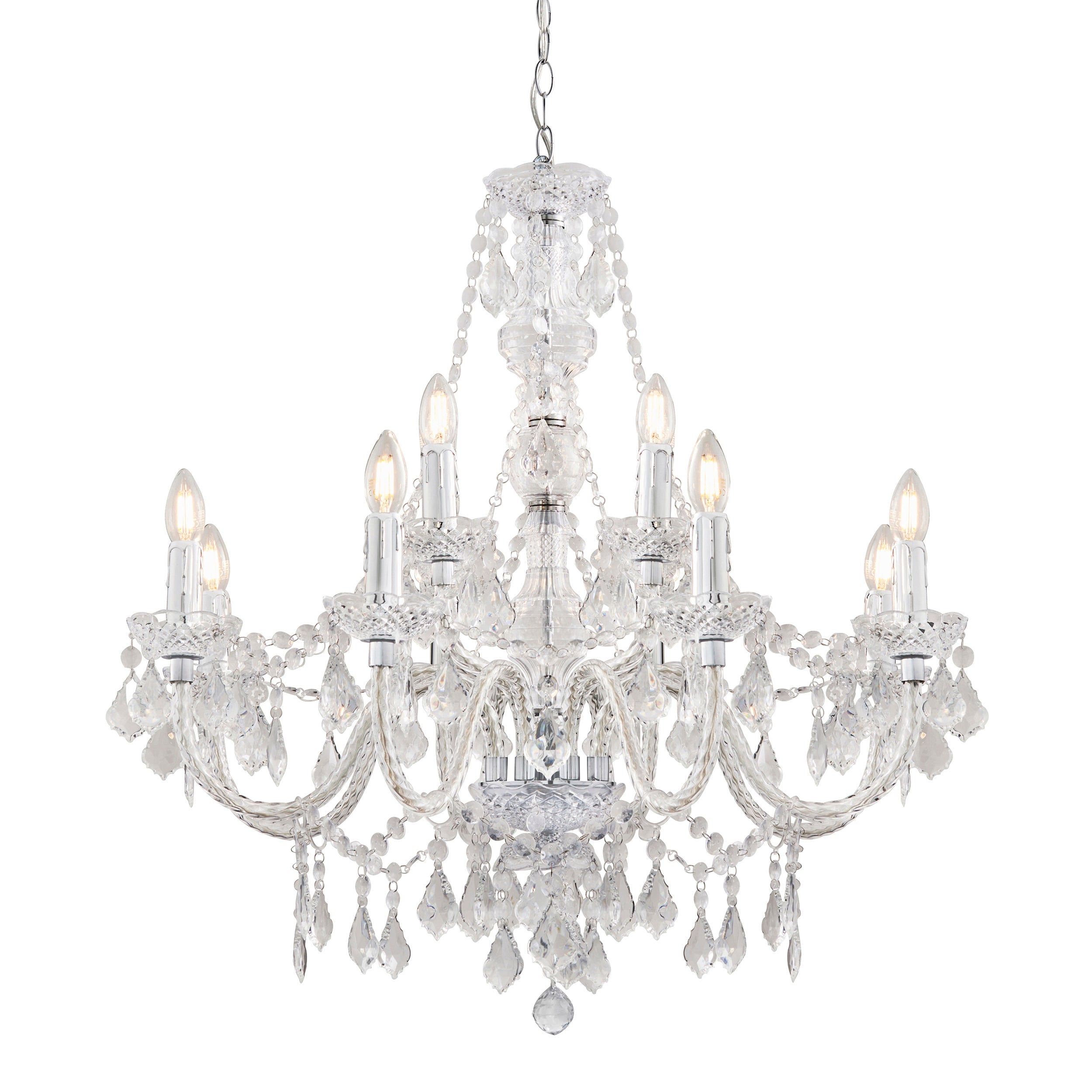 Endon Clarence 12lt Pendant Light 308-8-4CL