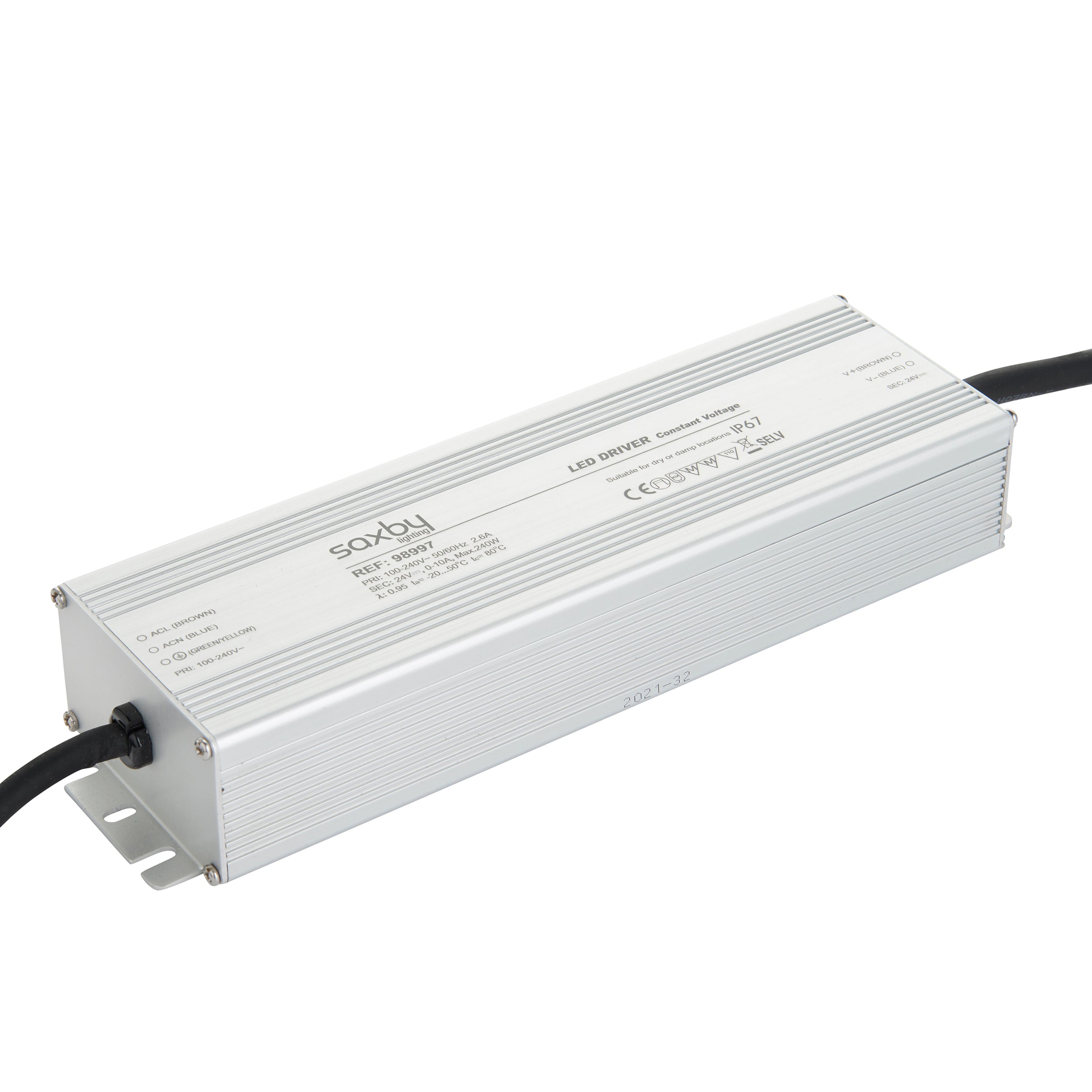 Saxby Lighting LED driver Constant Voltage IP67 24V 240W 98997