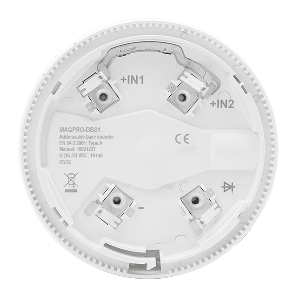 ESP MAGPRO Addressable Fire Sounder Deep Base White (requires MAGPRO-DB or MAGPRO-DB23R/W) MAGPRO-DBS1