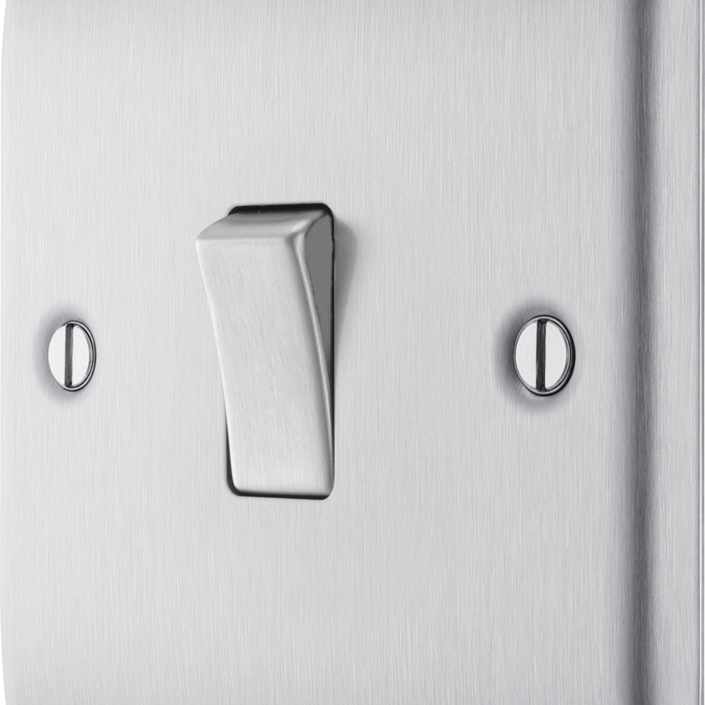 BG Nexus Metal Brushed Steel Light Switch 1G 2W NBS12