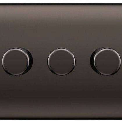 BG Nexus Metal Black Nickel 3G Dimmer Switch NBN83