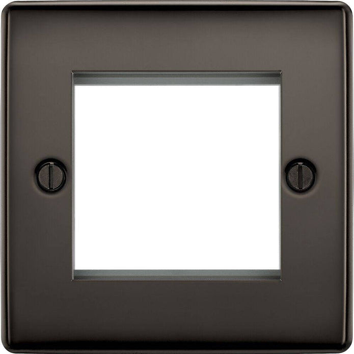BG Nexus Metal Black Nickel 2G Euro Plate NBNEMS2