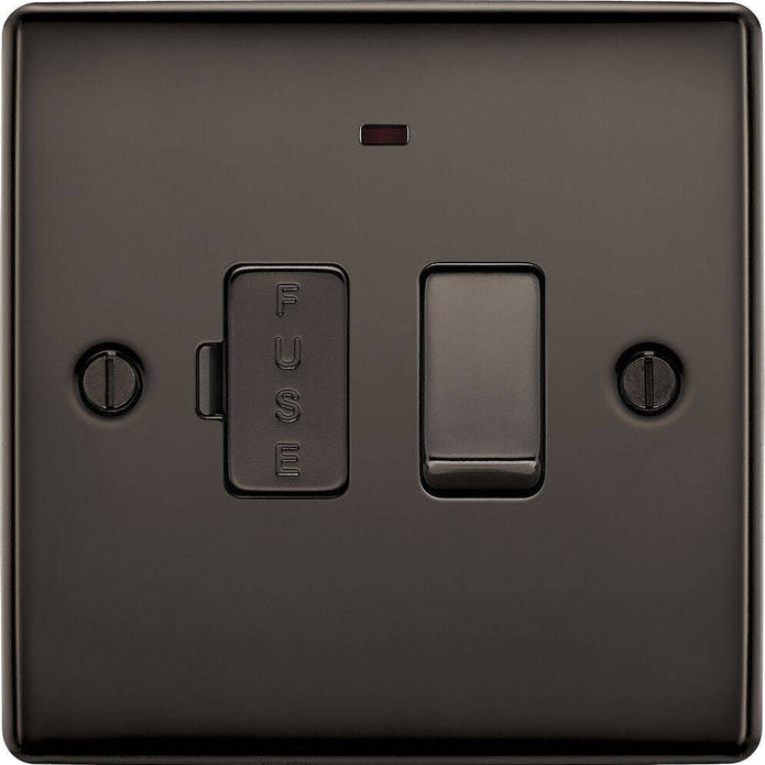 BG Nexus Metal Black Nickel 13A Switched Spur with Neon NBN52
