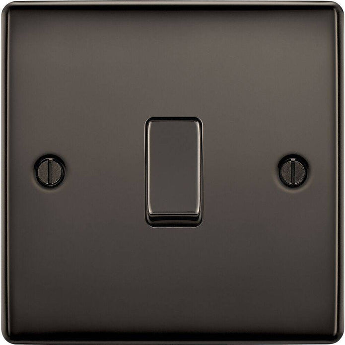 BG Nexus Metal Black Nickel Intermediate Light Switch NBN13
