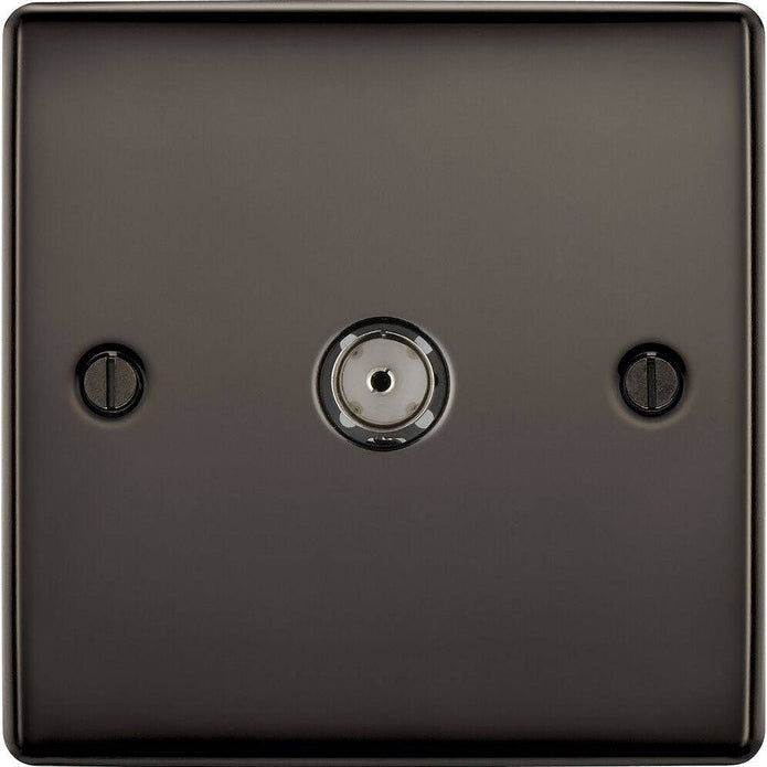 BG Nexus Metal Black Nickel Co-axial Socket NBN60