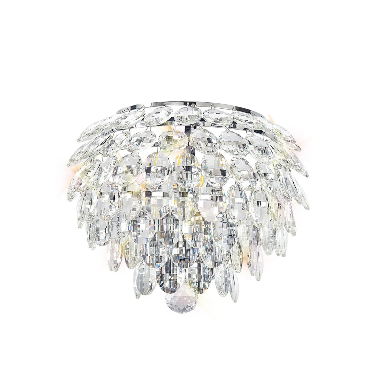 Lightologist Conifer Wall Lamp, 2 Light E14, Polished Chrome/Crystal