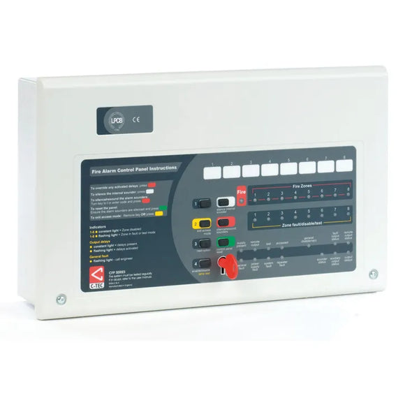 C-tec CFP Standard 8 Zone Conventional Fire Alarm Panel CFP708-4