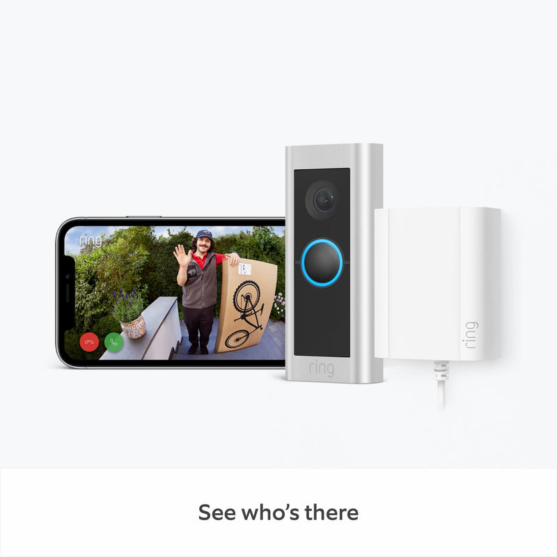 Ring Video Doorbell Pro 2 with Plug-In Adapter B086QLM9BV