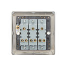 Saxby Raised Screwed 10AX 3G 2-Way Switch - Matt Black RS103BL