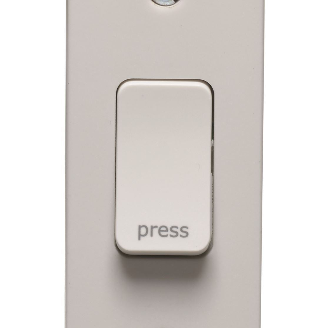 Crabtree Instinct 10A 1G 2 Way Retractive Architrave Switch Printed Press Cr1179/Pr