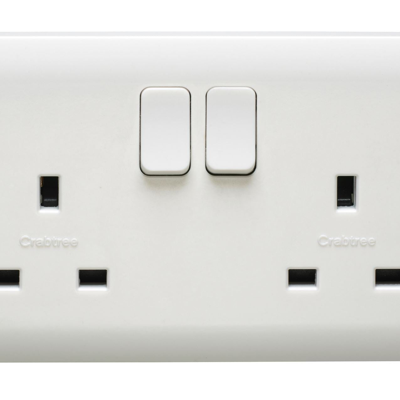 Crabtree Instinct 13A 2G Dp Switched Socket Dual Earth Cr1305/D