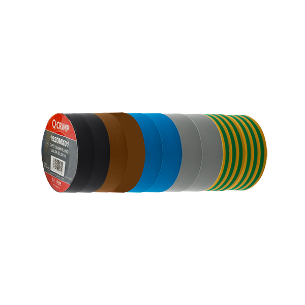 Unicrimp Tape 19X20M Mxd 2Xb,Br,Bl,Gy,Yg 1920MX01