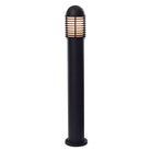 Saxby Lighting Louvre bollard IP44 60W CH200E27BK