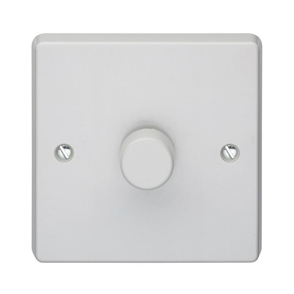 Crabtree Capital White Moulded 1 Gang 400 Watt Dimmer 4190/PU