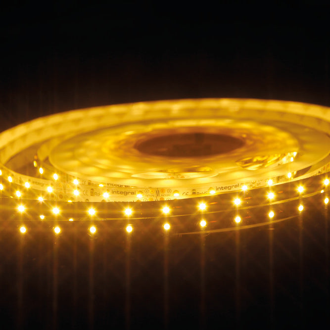 Integral LED STRIP IP20 5M 3000K 24V 10.5W/M 1000LM/M 60LED/M 10MM WIDTH 115 BEAM CRI90 BAG PACK ILSTWHIA044E