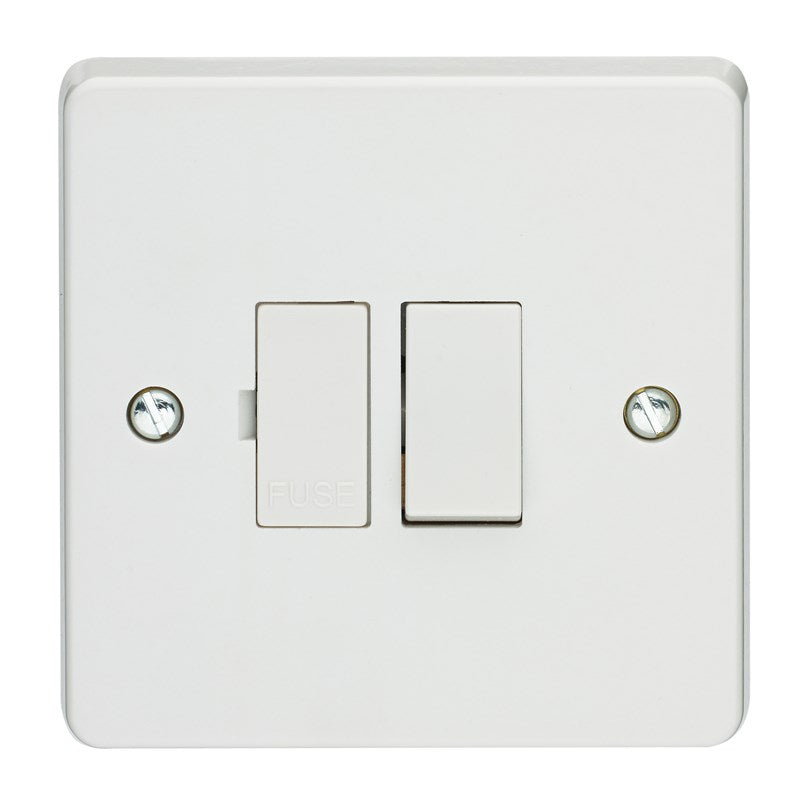 Crabtree Capital White Moulded 13A Double Pole Switched Fused Connection Unit  4827