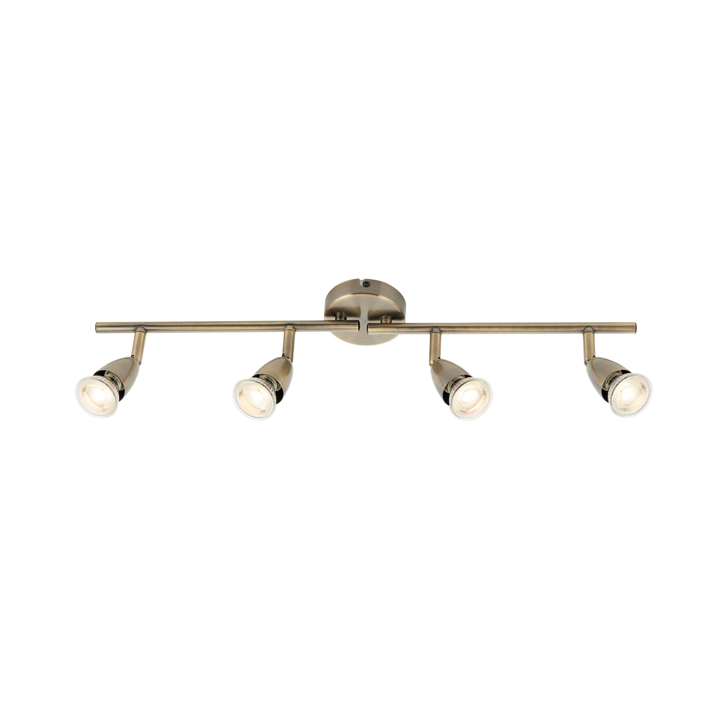 Saxby Lighting Amalfi 4lt bar antique brass 35W 60992