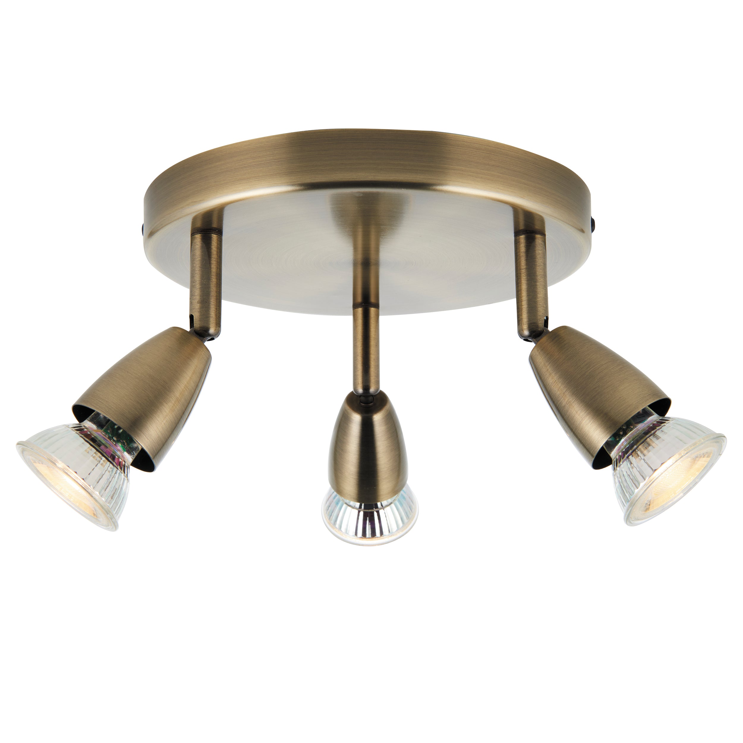 Saxby Lighting Amalfi 3lt round antique brass 35W 60997