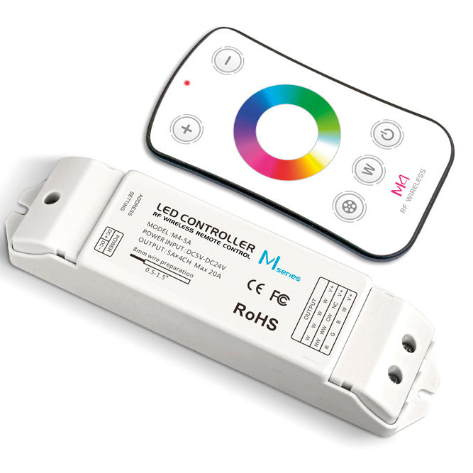 Integral LED RF RECEIVER AND REMOTE TOUCH RGBW 5-24V CONSTANT VOLTAGE 100W(5V) AND 240W(12V) AND 480W(24V) INTEGRAL ILRC007