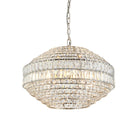 Lightologist Bright nickel plate & clear crystal glass Multi arm shade Pendant Light WIN1399155