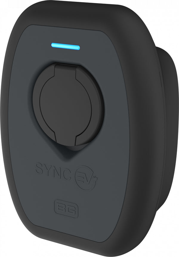 SyncEV BG socketed 7.4kW wall charger with WiFi and Smart functionality - EVS7G