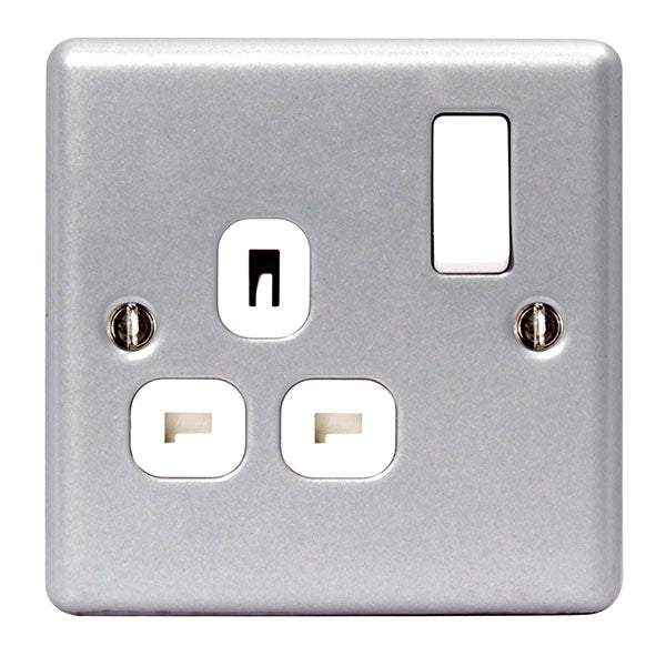 BG Metal Clad 1 Gang Switch Socket MC521