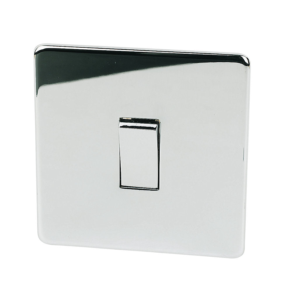 Crabtree Platinum highly polished chrome Intermediate Light Switch 7175/hpc
