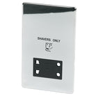 Crabtree Platinum highly polished chrome Shaver Socket 7411/hpc