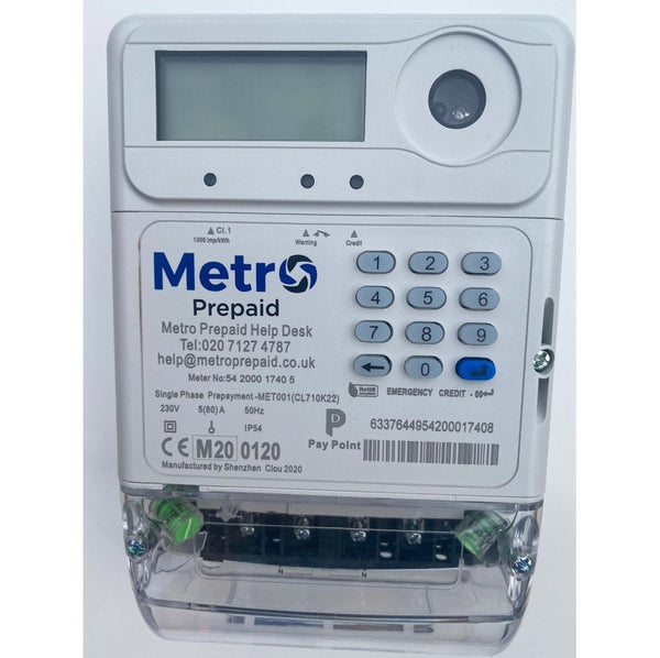 Metro Pre Paid MET001 Single Phase Meter