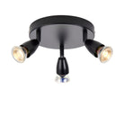 Saxby Lighting Amalfi 3lt Round - Black 101330