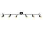 Saxby Lighting Amalfi 6lt Bar - Black 101332