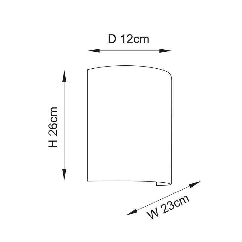 Endon Longshore 1lt Wall Light 101690