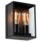 Saxby Lighting Breton twin IP44 10W  - Black 118838