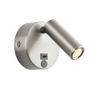 Saxby Lighting Lumos Mini 1lt Wall 3W 3000K - Stainless Steel 120966