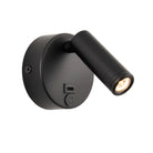 Saxby Lighting Lumos Mini 1lt Wall 3W 3000K - Matt Black 120968