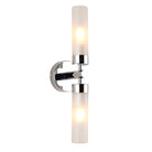 Saxby Lighting Frost 2lt Wall IP44 6W - Chrome 121016