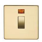 Crabtree Platinum Polished Brass 20 Amp Double Pole Switch 7011/3PB