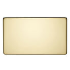 Crabtree Platinum 2 Gang Blank Plate Polished Brass 7777/PB