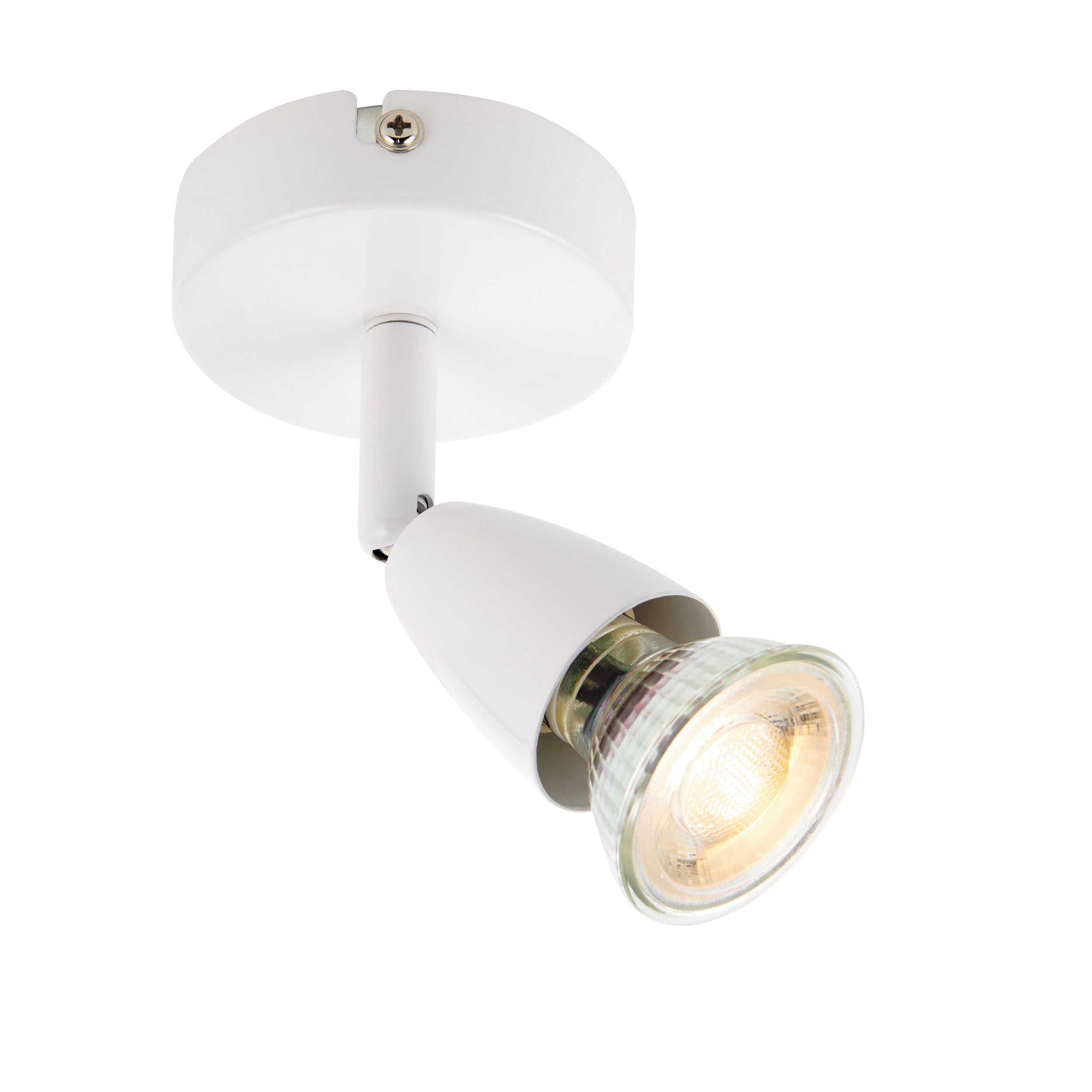 Saxby Lighting Amalfi 1lt Spot - White 43281