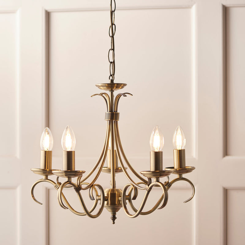 Endon Bernice 5lt Pendant Light 2030-5AN