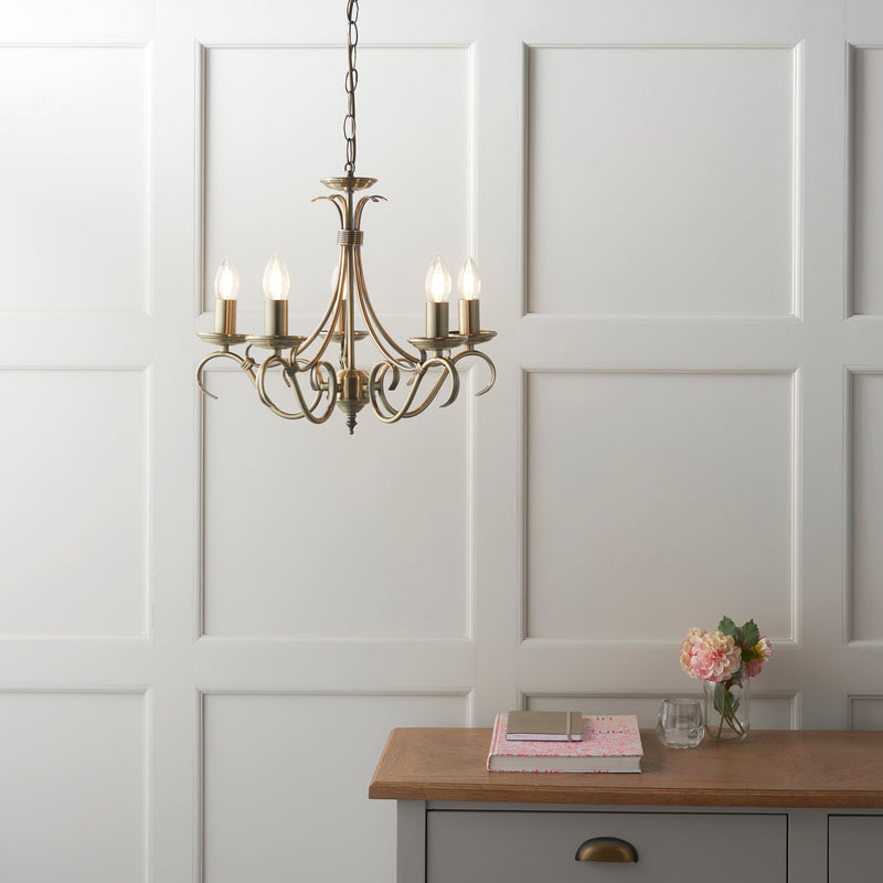 Endon Bernice 5lt Pendant Light 2030-5AN
